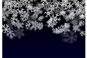 Snowfall Background. Falling Snow