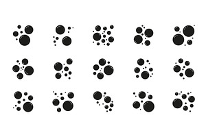 Soap Bubbles Solid Icons, an Object Illustration by Vector Creator