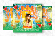 Summer Vibes Party Flyer Design, a Flyer Template by Shajib Shikder (Thumbnail 2 of 2)