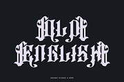 Rigo Kicmer - Old English Font, a Blackletter Font by Iqsiart Studio (Thumbnail 2 of 8)