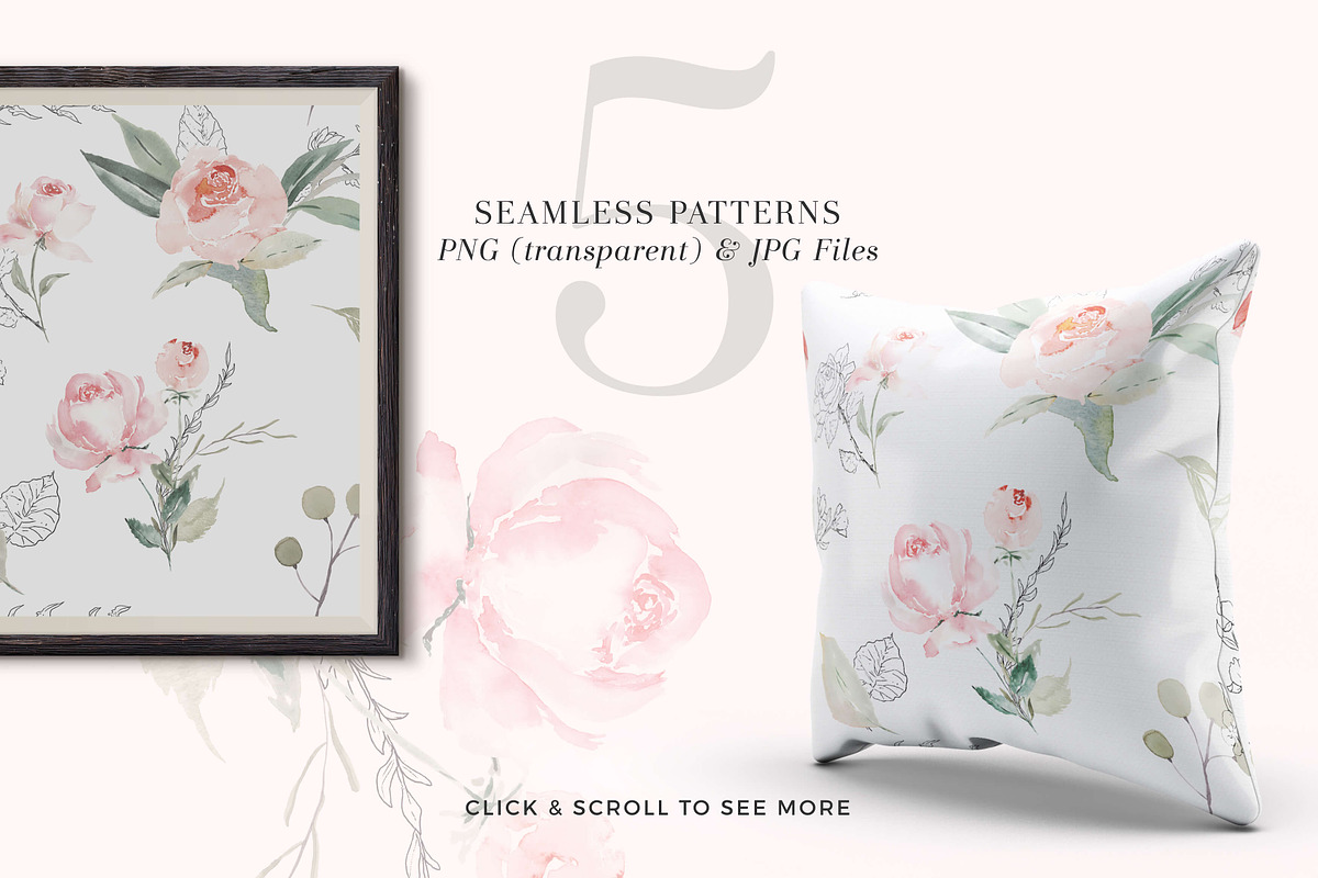 RoSA - Floral Clipart, an Illustration by The Autumn Rabbit Ltd (Photo 4 of 14)