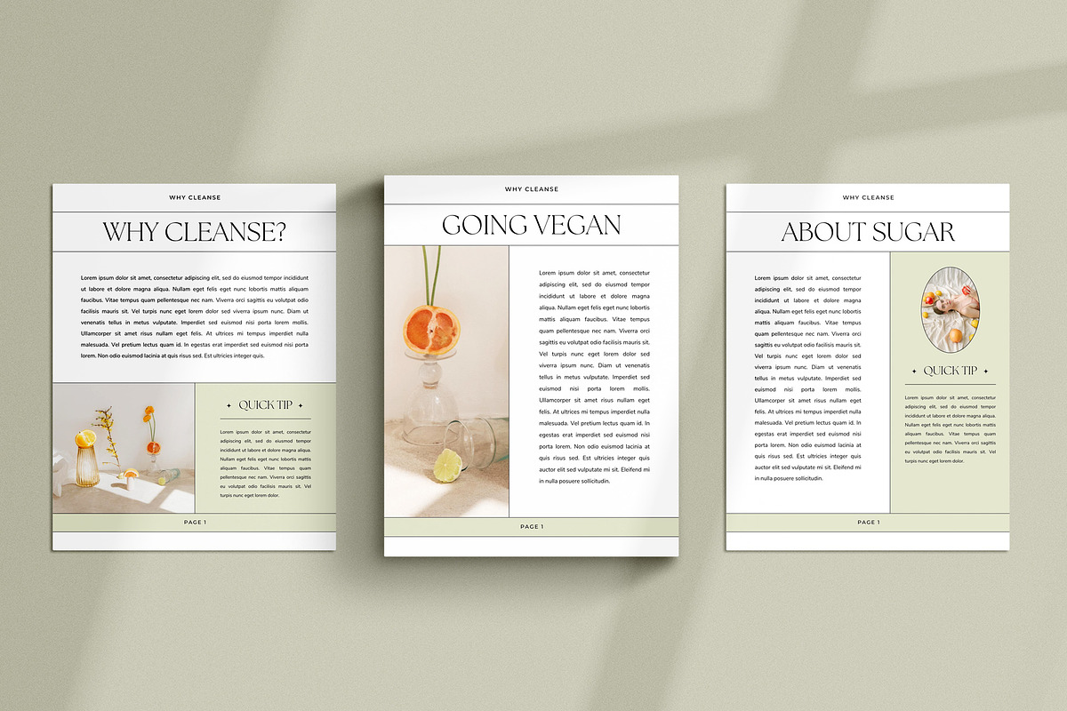 Health + Nutrition Challenge CANVA, a Magazine Template by Studio Loire (Photo 9 of 20)
