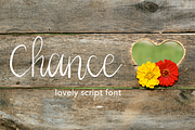 Chance Font, a Script Font by I'm Knot Tangled (Thumbnail 1 of 6)