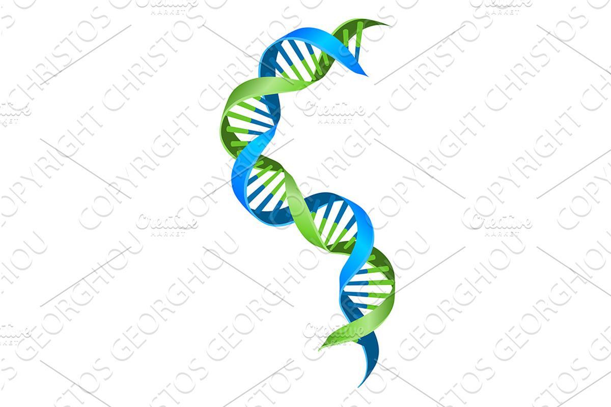 DNA Double Helix Gene Genetic, an Illustration by Christos Georghiou