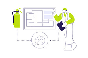 Evacuation plan abstract concept, an Object Illustration by Visual Generation