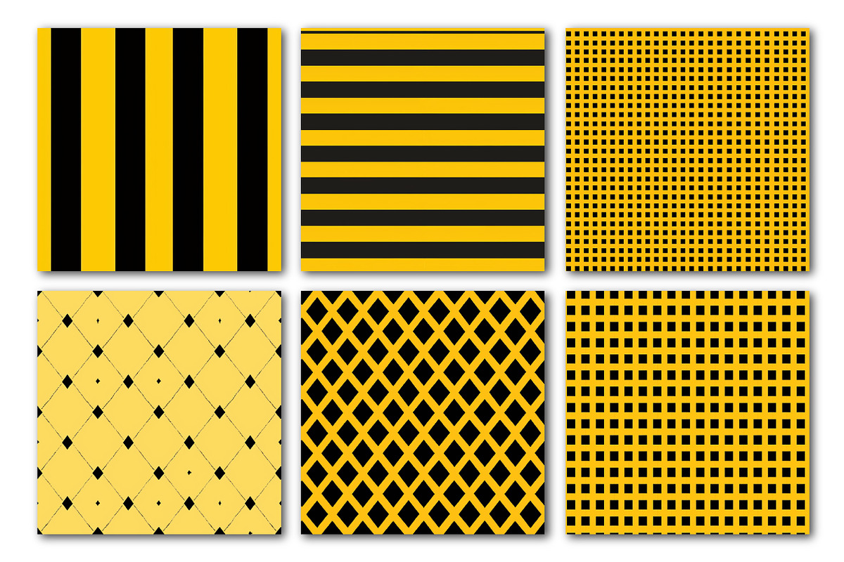 Abstract Yellow Seamless Patterns, a Pattern Graphic by Libby Wishes (Photo 3 of 3)