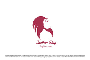 Mother Holding Baby Logo Design Icon, a Branding & Logo Template by Morvana Crew