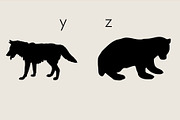 Animals Silhouette Dingbats Font, a Symbol Font by Minimalartstudio (Thumbnail 6 of 8)