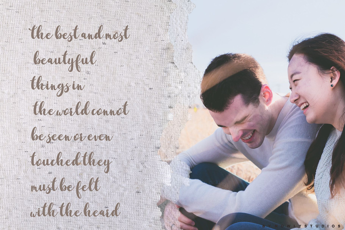 Amira Calm, a Script Font by Nowlystudios (Photo 9 of 10)