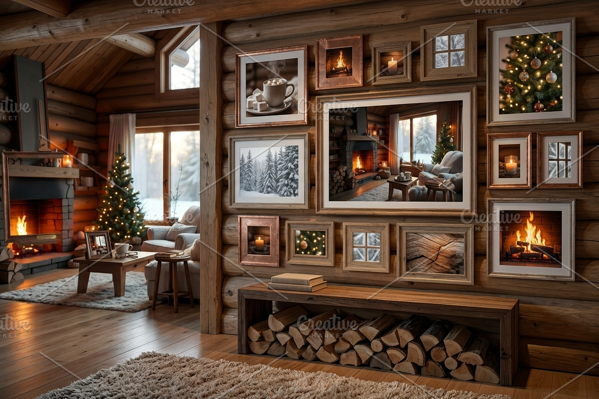 Cozy Christmas Cabin | Stock Photo, a Holiday Photo by Aura Canyon HQ (Photo 6 of 6)