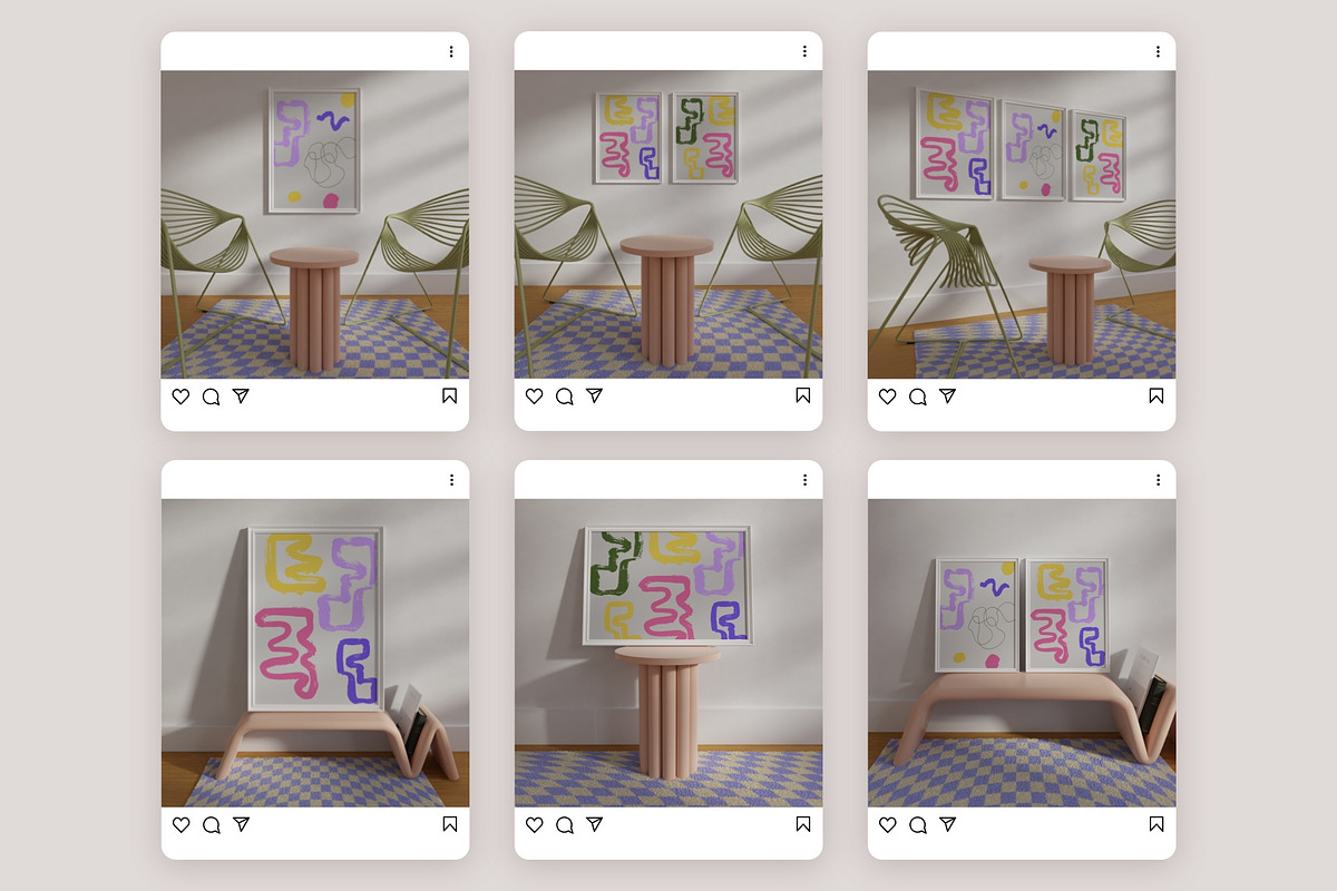 Poster frame Mockup AURELIE, a Print Template by Bonumo (Photo 7 of 14)