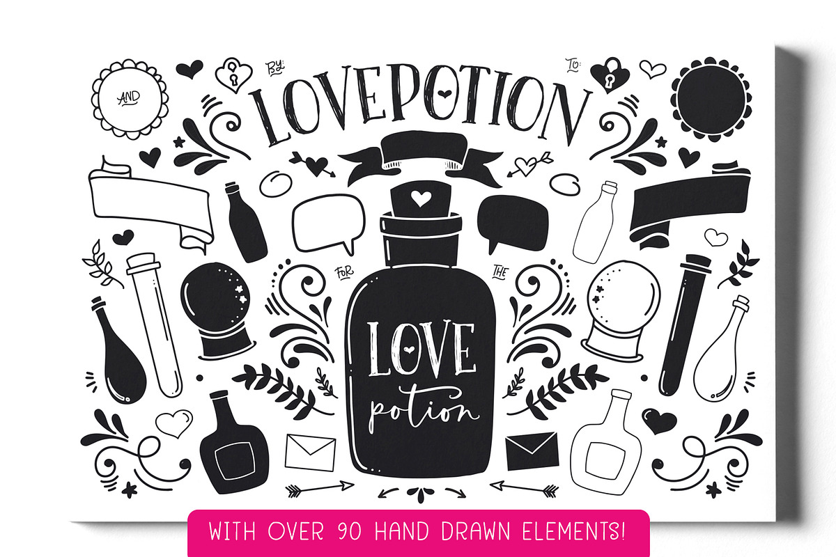 The Lovepotion Font Collection, a Handwritten Font by Callie Rian & Co. (Photo 11 of 17)