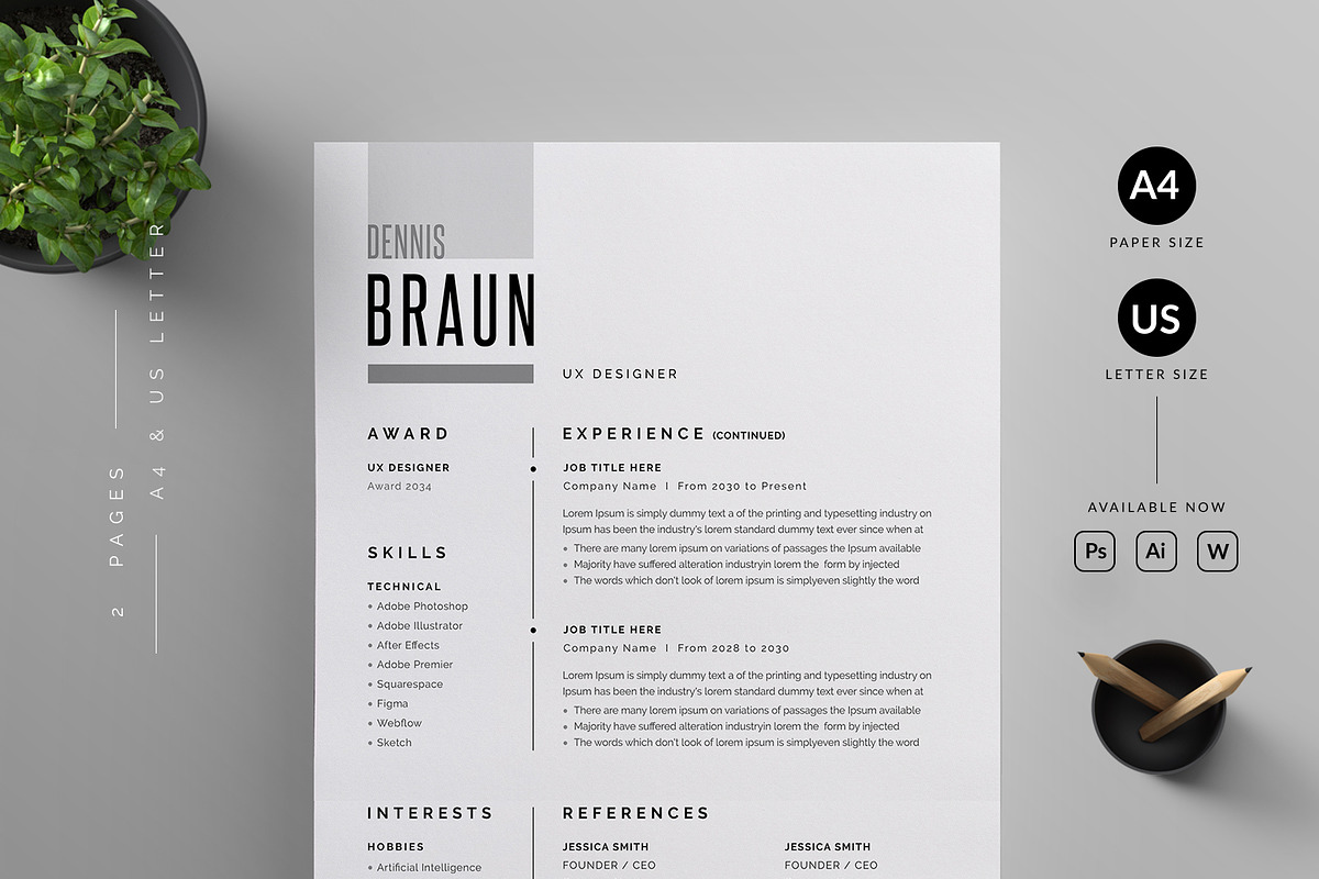 Resume/CV, a Resume Template by Reuix Studio (Photo 2 of 5)