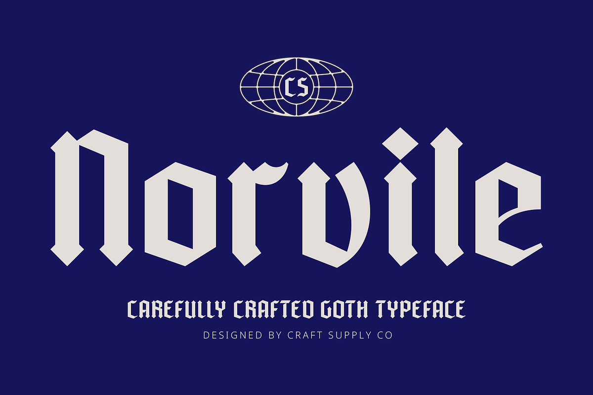 CS Norvile – Gothic Font, a Blackletter Font by Craft Supply Co. (Photo 1 of 8)