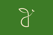 letter d leaf logo, a Branding & Logo Template by Salman Shop (Thumbnail 2 of 4)