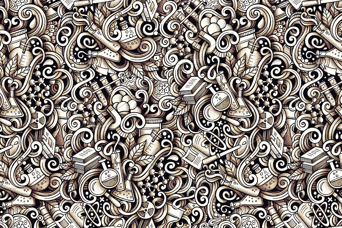 Science Graphic Doodle Patterns, a Pattern Graphic by BALABOLKA (Photo 5 of 6)