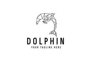 Dolphin logo illustration, a Branding & Logo Template by Dyn Studio