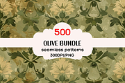 500 Olive Seamless Pattern Bundle, a Pattern Graphic by PrintablesByFranklyn (Thumbnail 1 of 4)