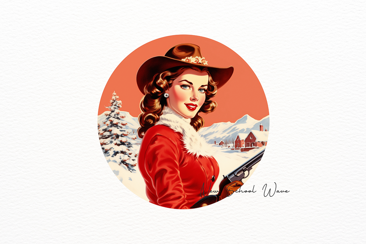 Elegant Cowboy Round Logo Clipart, a Person Illustration by New-School-Wave (Photo 2 of 5)