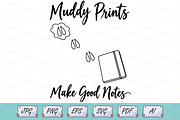 Deer Tracks Field Notes Line Art, an Object Illustration by Ghagra (Thumbnail 1 of 6)
