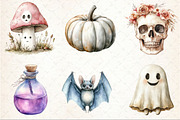 Neutral Pastel Spooky Clipart, an Illustration by Rose Art (Thumbnail 4 of 7)