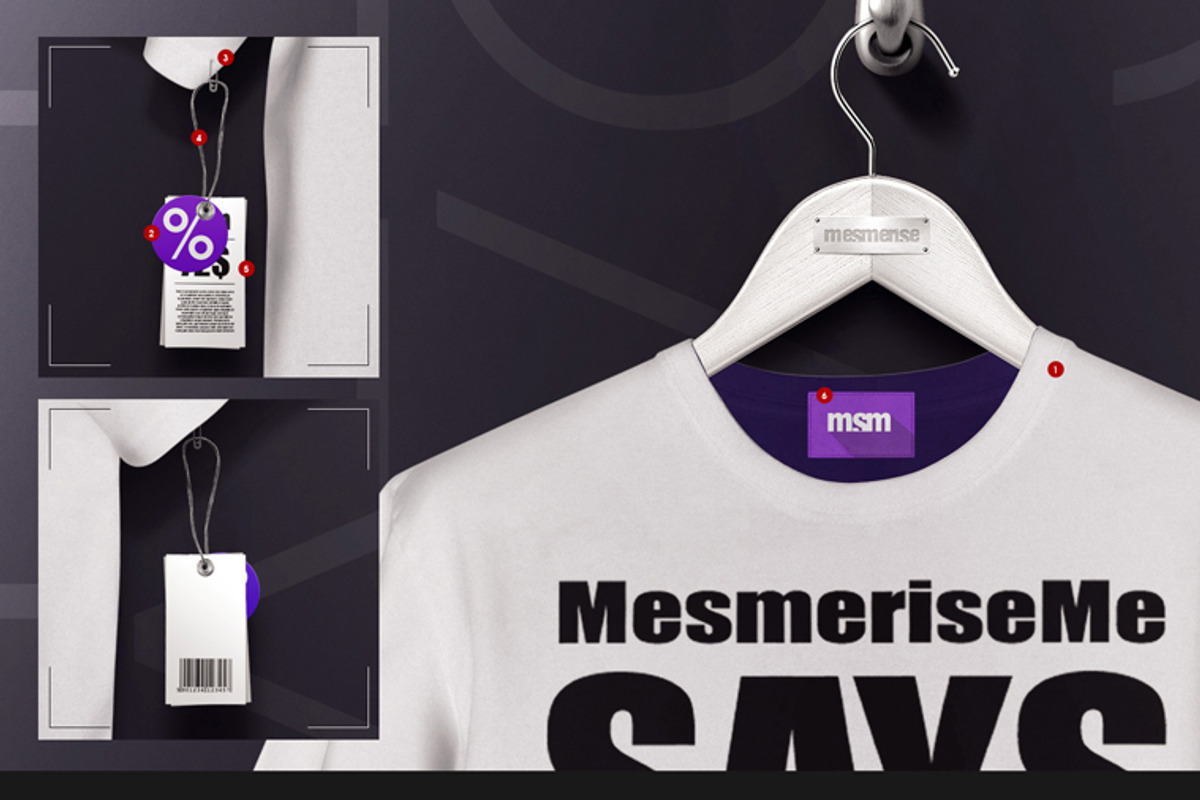 Men's T-shirt On 5 Stages Mock-up, a Hoody Mockup by Mocca Mockups Store (Photo 10 of 69)