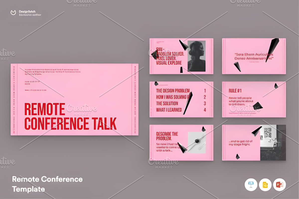 Remote Template Design Keynote, a Presentation Template by Ink Gallery (Photo 7 of 8)