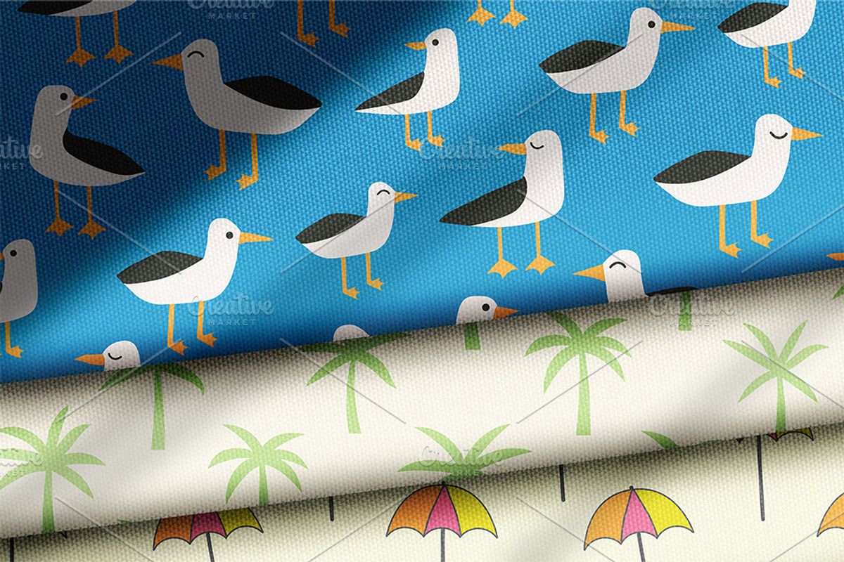 Beach Summer 10 Seamless Patterns, a Pattern Graphic by Yasmine Patterns (Photo 8 of 8)