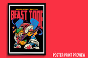 Beast Tone T-Shirt Illustration, an Animal Illustration by badsyxn (Thumbnail 4 of 5)