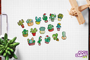 Cute Cactus Pot Cartoon Characters, an Object Illustration by Jocularity Art (Thumbnail 2 of 3)