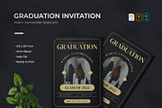 Graduation - Party Invitation, a Print Template by VUNIRA (Thumbnail 1 of 2)