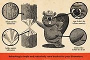DupliTone Halftone Brushes Procreate, a Brush Add-On by RetroSupply Co. (Thumbnail 4 of 17)
