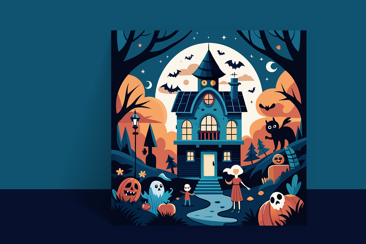 Halloween banner design bundle, a Poster Template by hkmonir (Photo 3 of 4)