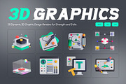 Graphic Design 3d Render, an Emoji Icon by Vectors Market (Thumbnail 1 of 8)