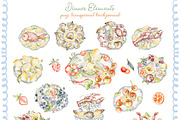 Watercolor Villa Wedding Clipart Set, an Object Illustration by LenArt (Thumbnail 5 of 14)