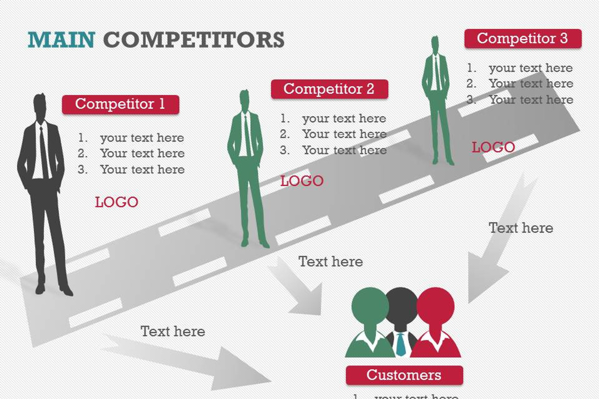 Main Competitors PowerPoint Template, a Presentation Template by Yes Presentations (Photo 3 of 26)