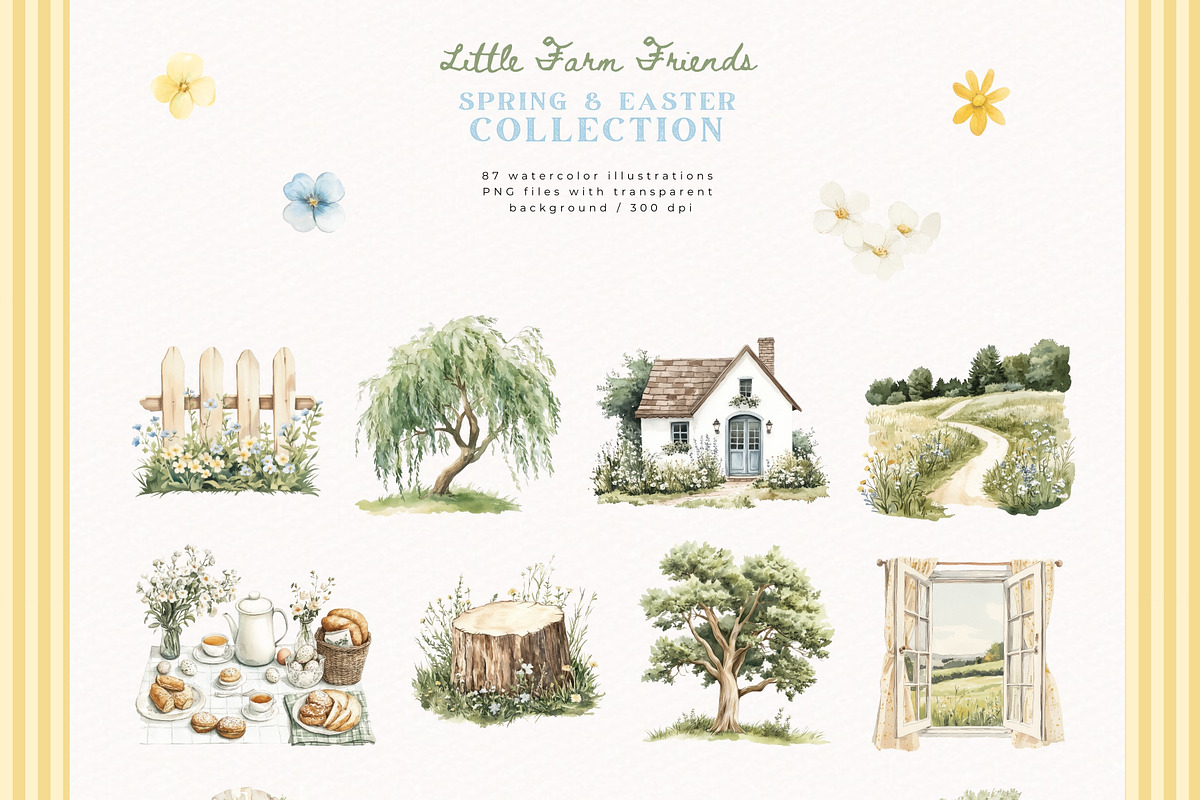 Little Farm Friends Collection, a Seasonal Illustration by PeDe Designs (Photo 6 of 15)