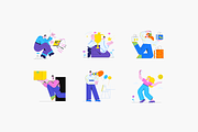 Pof-Pof! Illustration Kit, a Templates & Theme by ls-illustrations (Thumbnail 6 of 6)