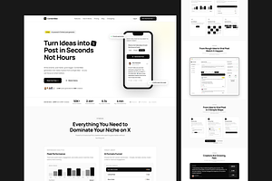 Ai Content Generation Website Figma, a Landing Page Template by Hammad Arif