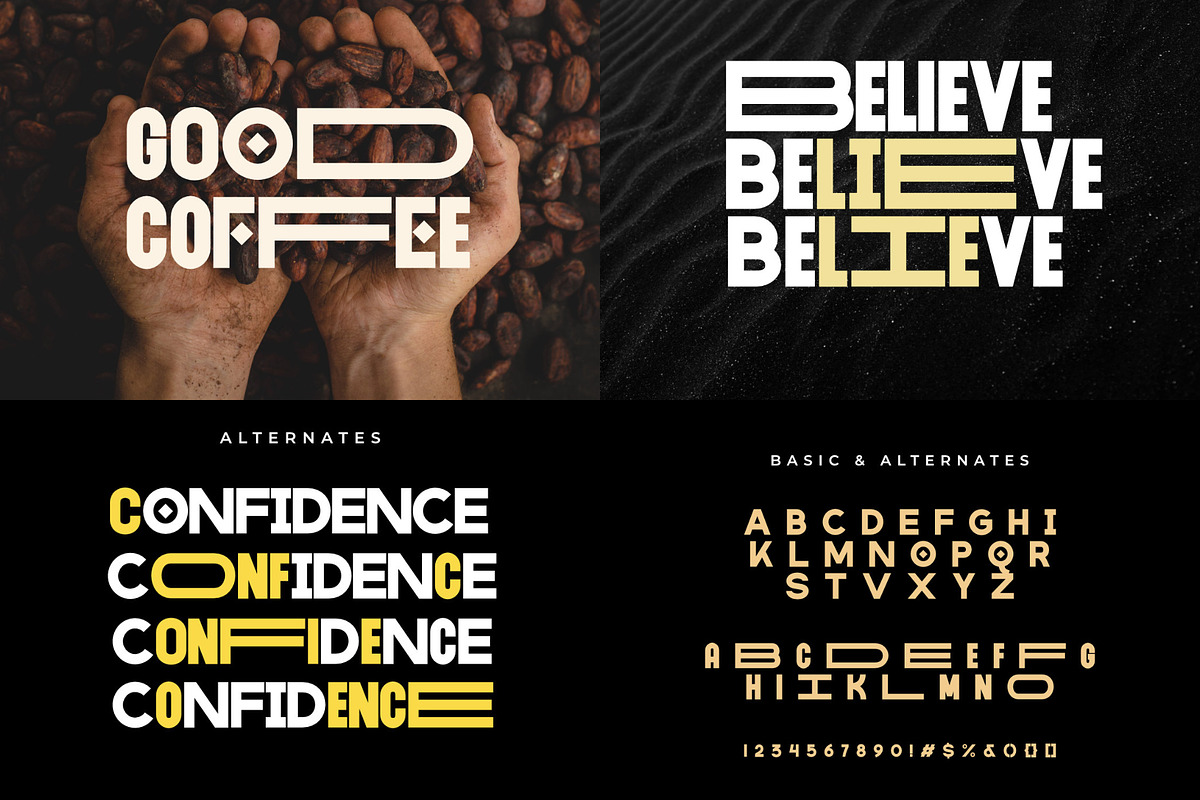 DISPLAY FONT BUNDLE, a Sans Serif Font by Andika Fez (Photo 7 of 16)