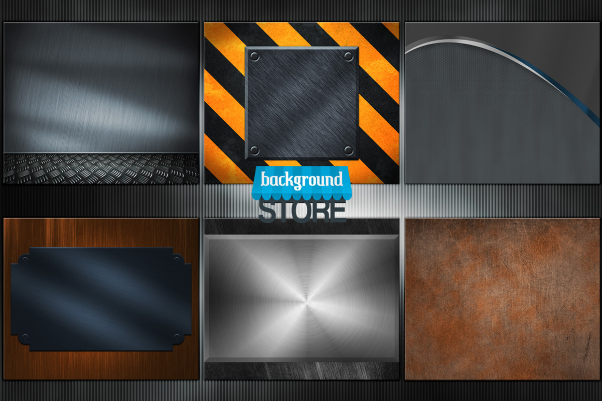 Metal Backgrounds Textures Bundle preview 5