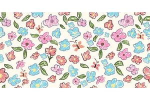 Seamless pattern simple pastel, an Illustration by Nenahliadava Design