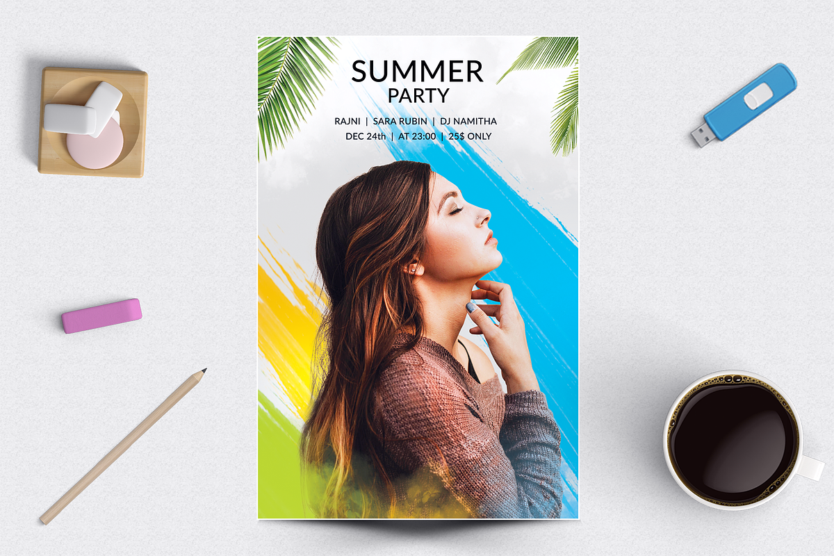 Summer Party Flyer, a Flyer Template by Jaisivakumar (Photo 2 of 5)