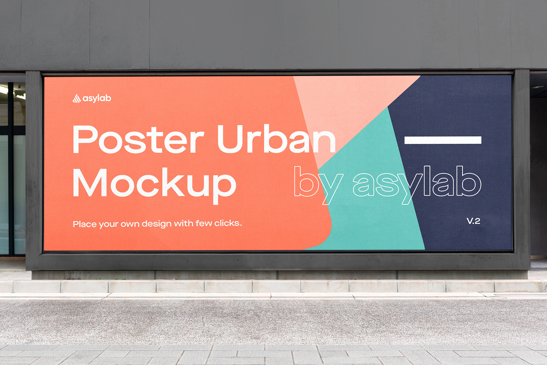 Urban Poster Street Mockup - PSD, an Advertising Mockup by Asylab