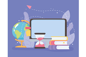 online education and books, an Education Illustration by studiogstock