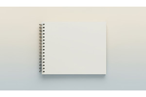 Blank white spiral notebook lies, a Background Photo by Igor Tichonow