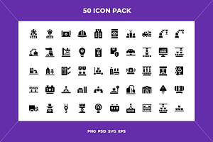 Factory icons, an Outline Icon by Wencory