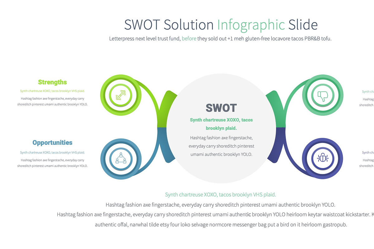 SWOT Solution Slides, a Presentation Template by Pulsecolor