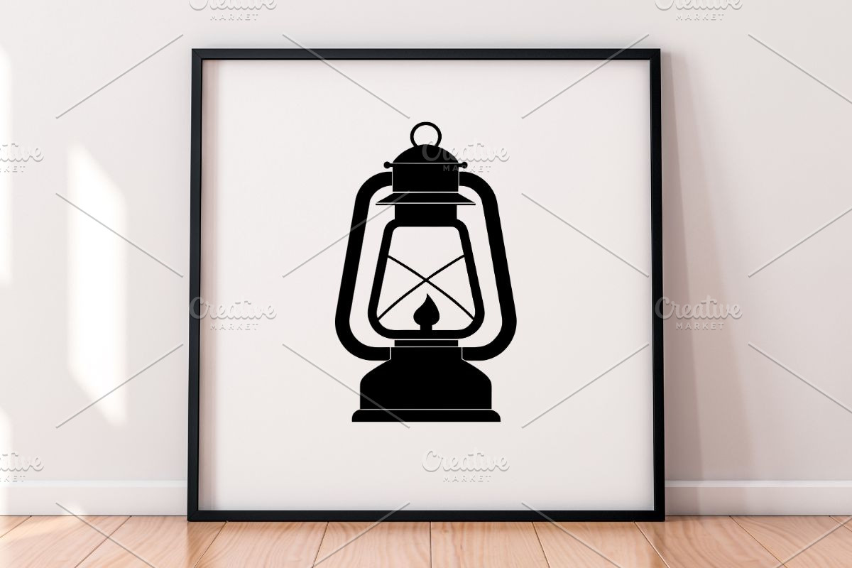 Lantern Silhouette SVG #2, a Decorative Illustration by newminddesign (Photo 4 of 5)