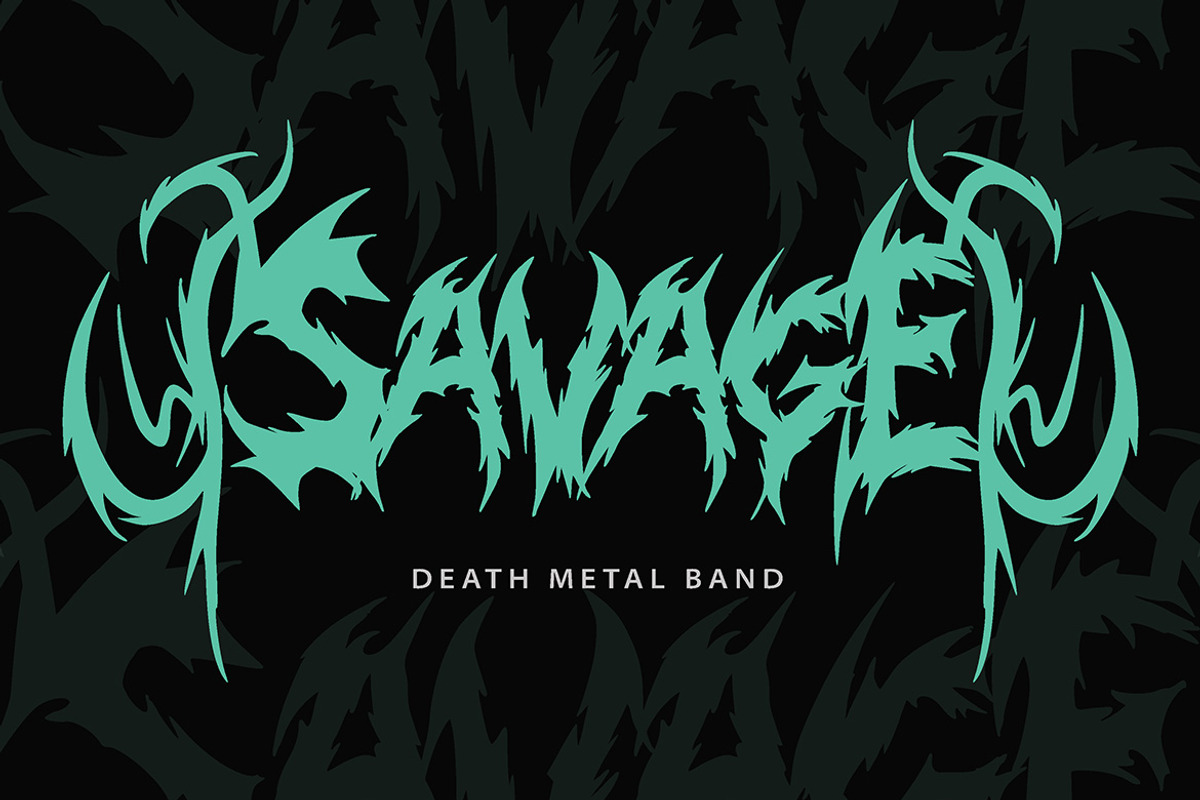 Xhorven - Death Metal Typeface, a Blackletter Font by Eltypesstudio (Photo 3 of 12)